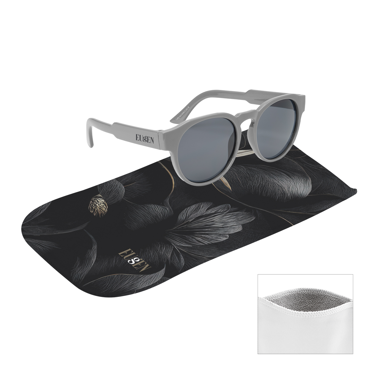 Picture of Gatsby Recycled Frame Sunglasses Rpet Microfiber Sunglass Pouch