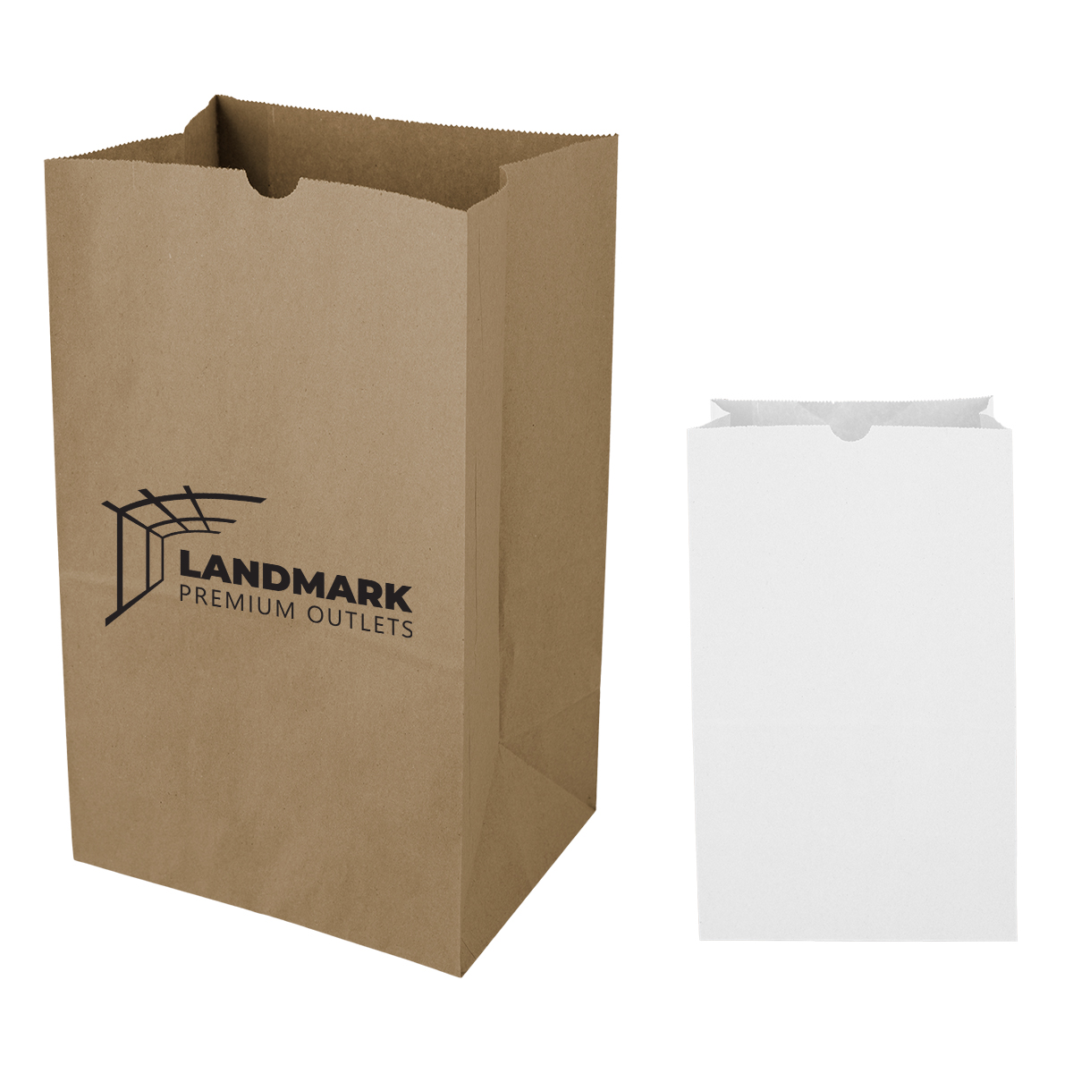 Picture of 20# Short Sos Kraft Paper Bag - 8.25" X 13.62"