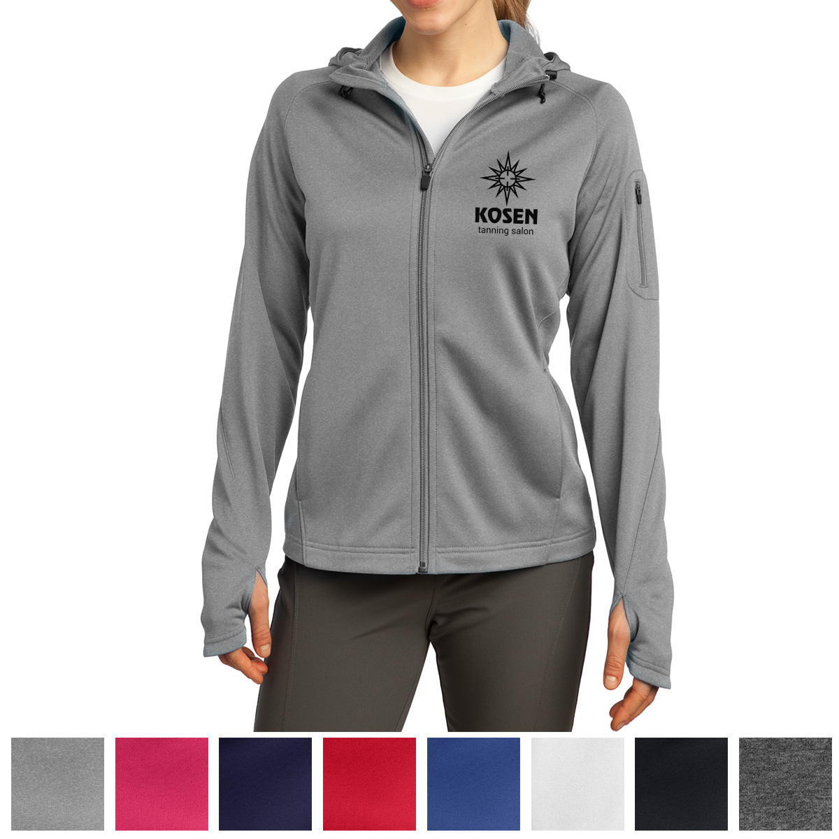 Picture of Sport-tek® Ladies Tech Fleece Full-zip Hooded Jacket