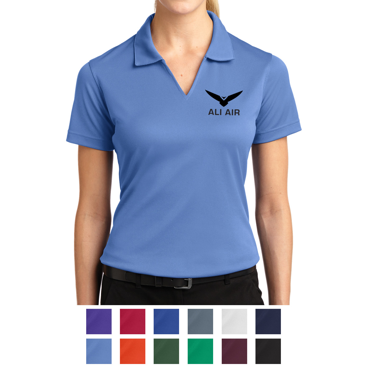 Picture of Sport-tek® Ladies Dri-mesh® V-neck Polo