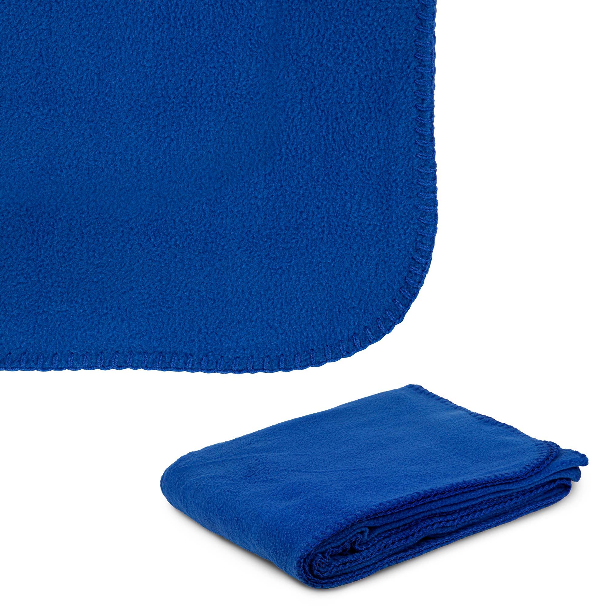 Picture of 260g Anti-Pill Embroidered Fleece Throw Blanket 50"x60"