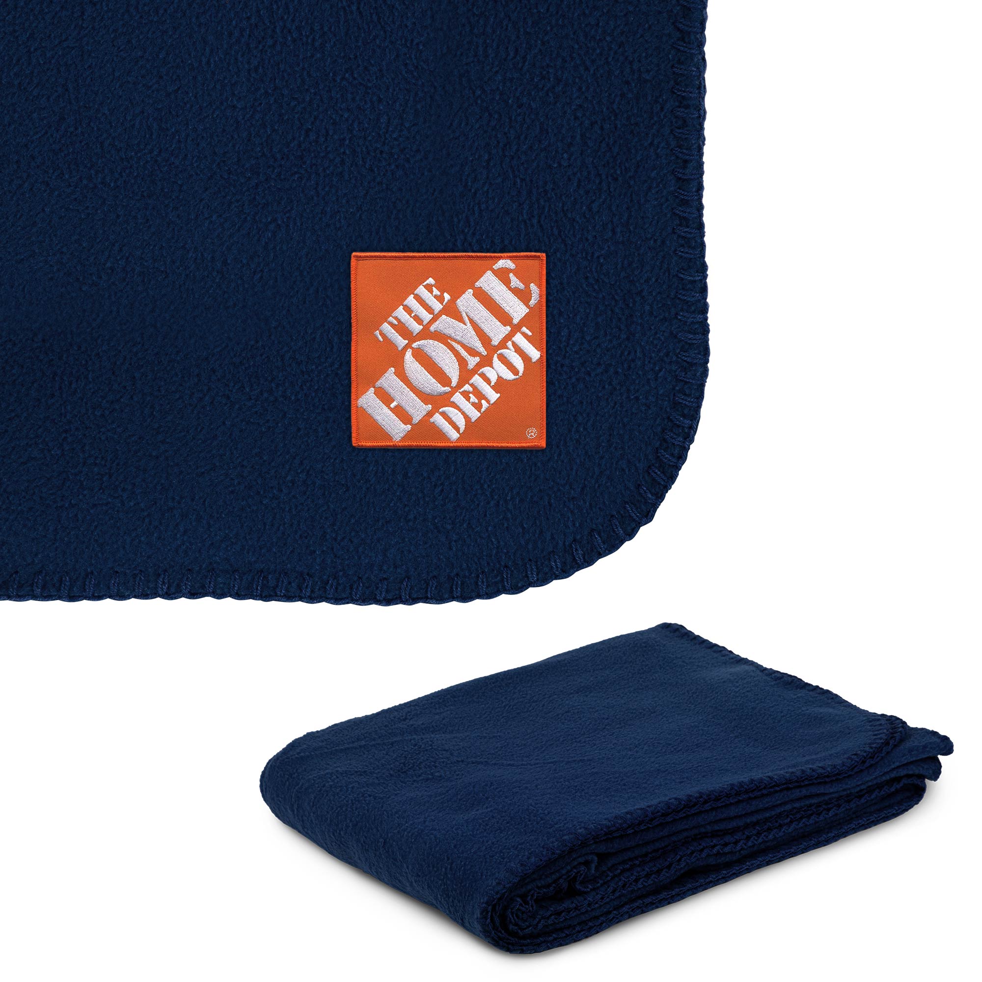 Picture of 260g Anti-Pill Embroidered Fleece Throw Blanket 50"x60"