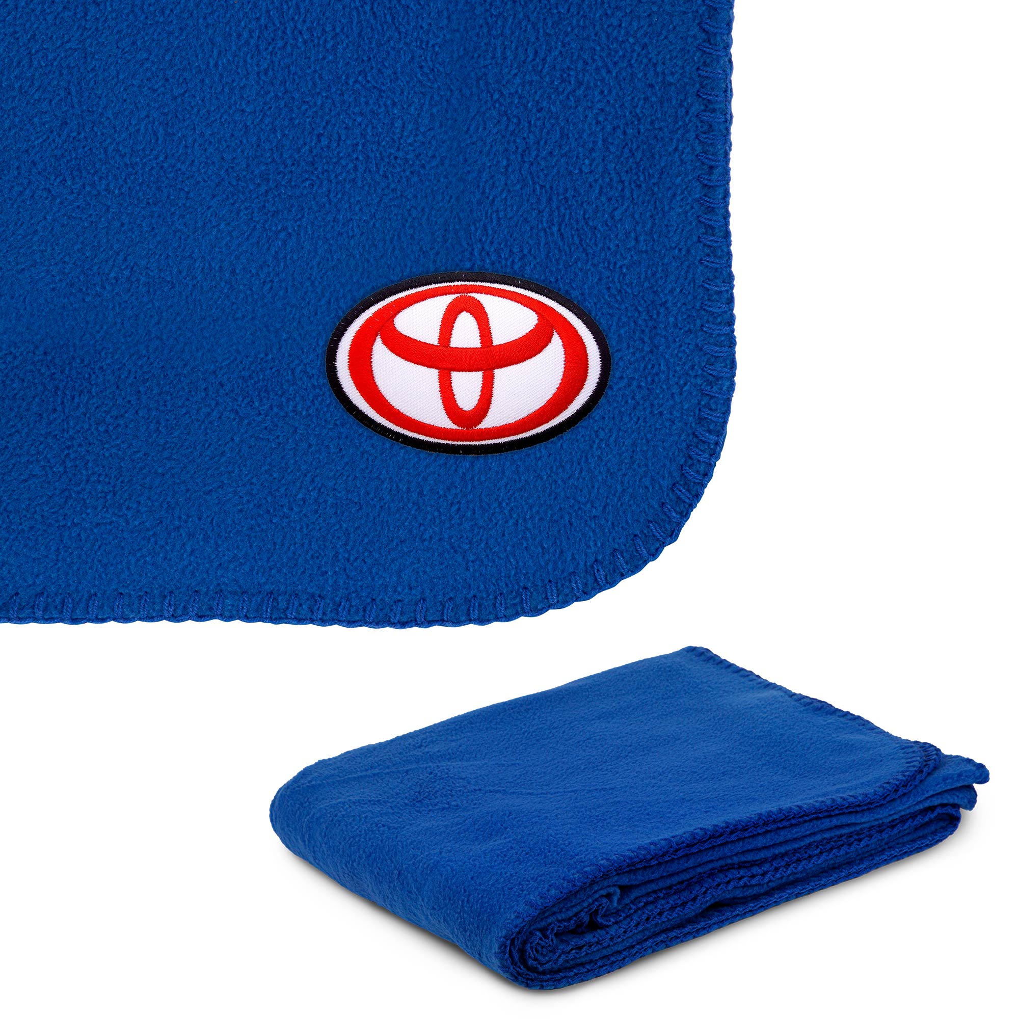 Picture of 260g Anti-Pill Embroidered Fleece Throw Blanket 50"x60"