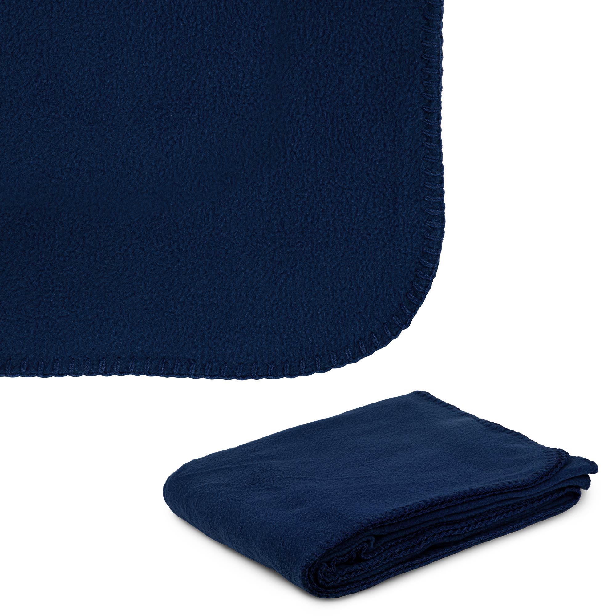 Picture of 260g Anti-Pill Embroidered Fleece Throw Blanket 50"x60"