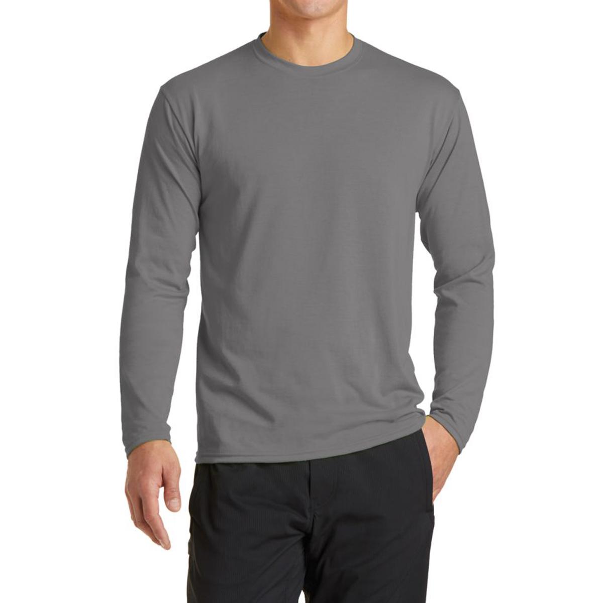 Picture of Port & Company® Long Sleeve Performance Blend Tee