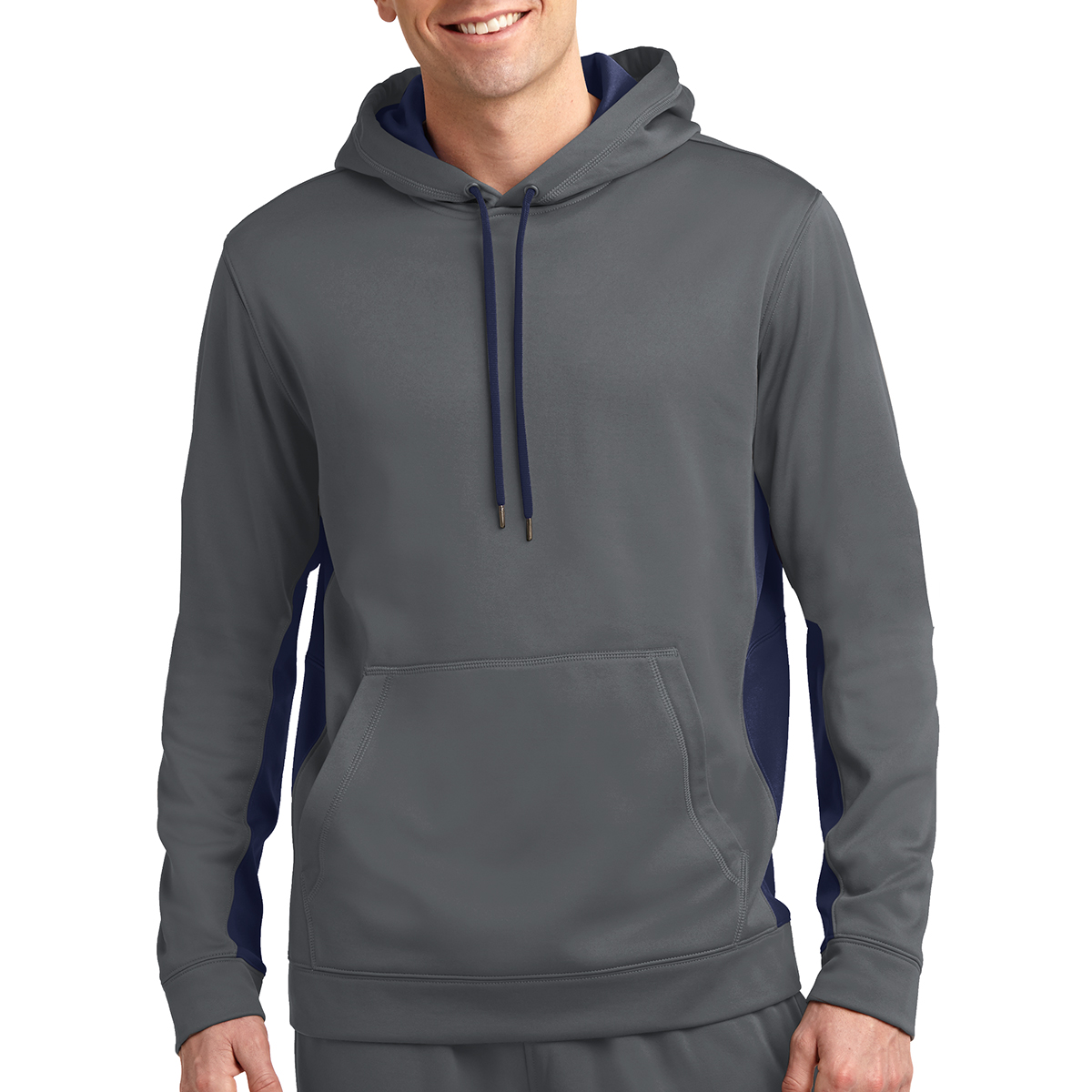 Picture of Sport-tek® Sport-wick® Fleece Colorblock Hooded Pullover