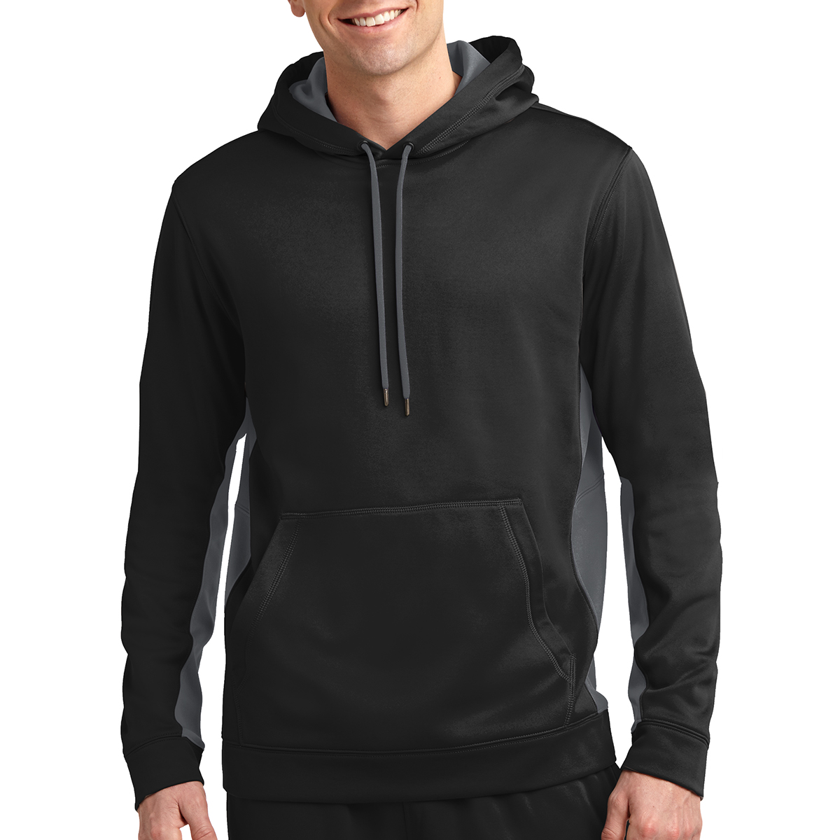 Picture of Sport-tek® Sport-wick® Fleece Colorblock Hooded Pullover