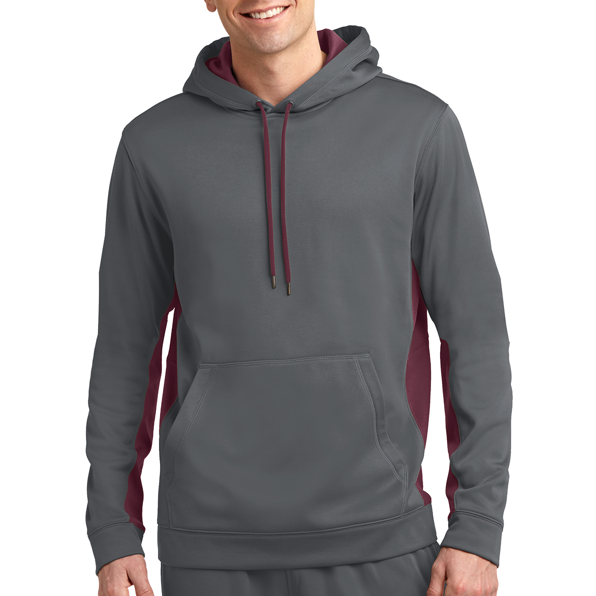 Picture of Sport-tek® Sport-wick® Fleece Colorblock Hooded Pullover