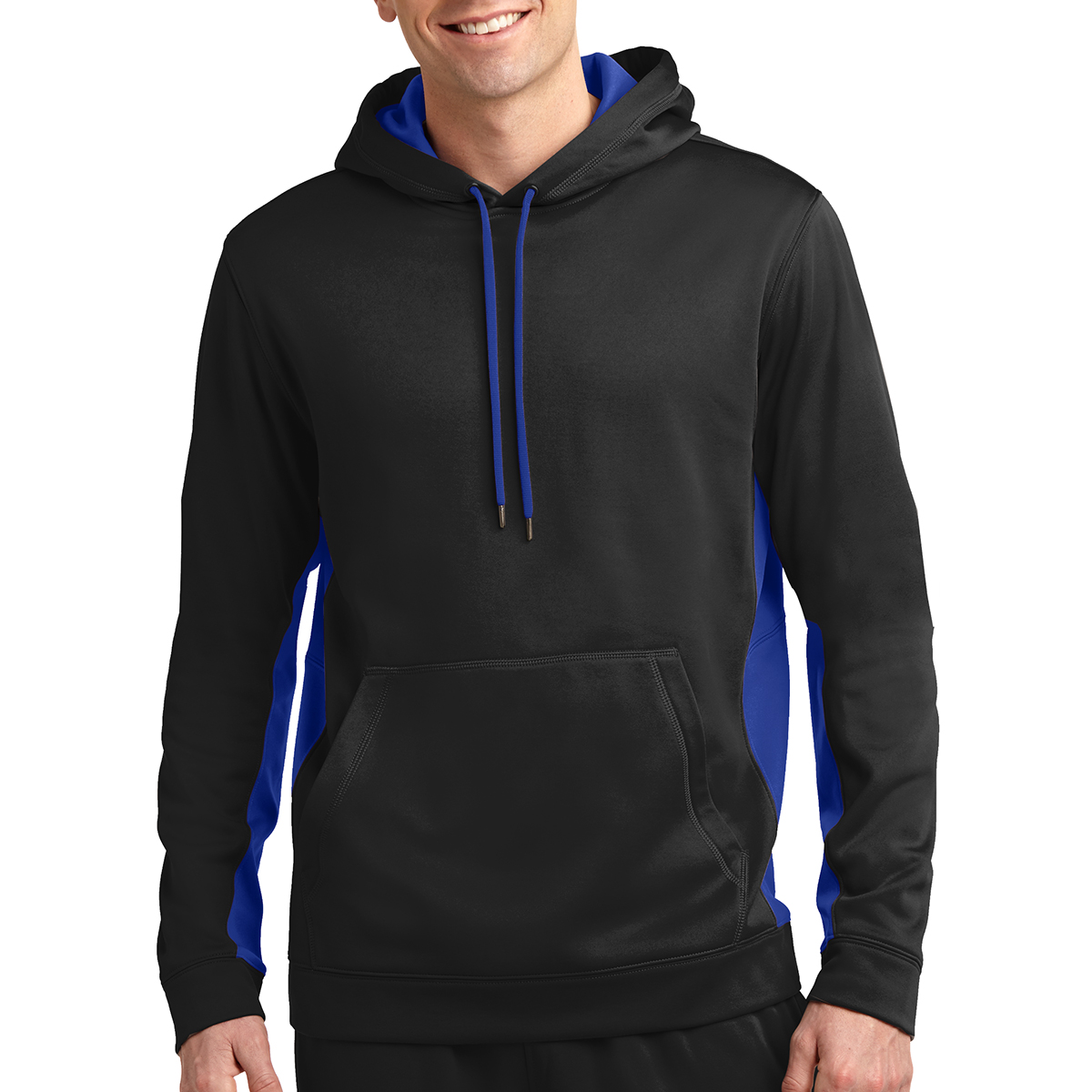 Picture of Sport-tek® Sport-wick® Fleece Colorblock Hooded Pullover