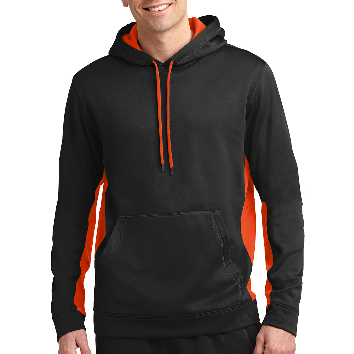 Picture of Sport-tek® Sport-wick® Fleece Colorblock Hooded Pullover