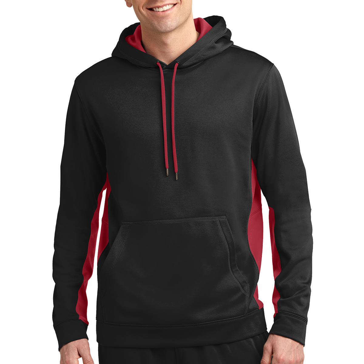 Picture of Sport-tek® Sport-wick® Fleece Colorblock Hooded Pullover