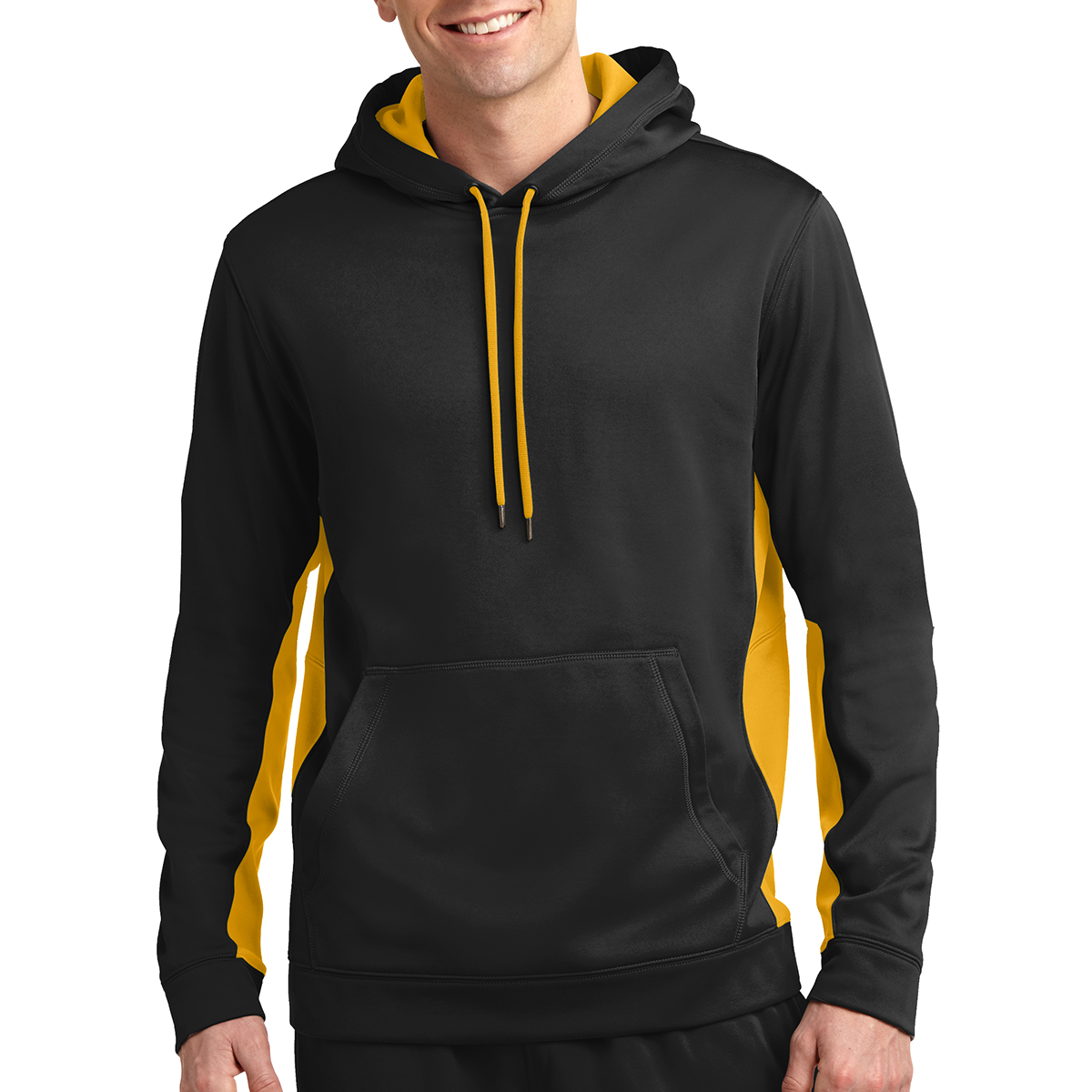 Picture of Sport-tek® Sport-wick® Fleece Colorblock Hooded Pullover