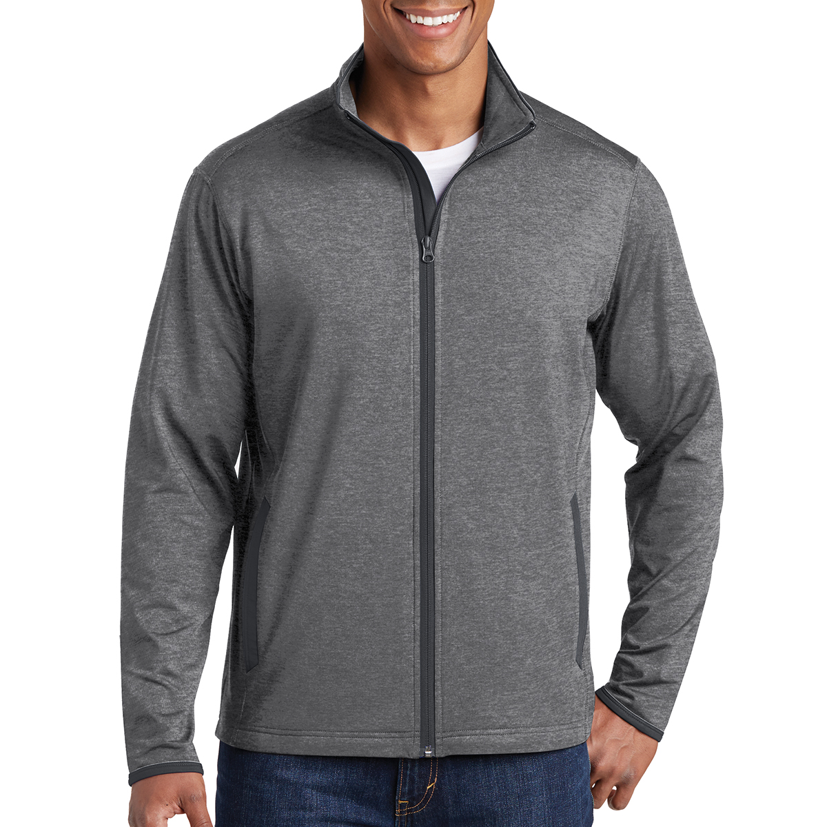 Picture of Sport-tek® Sport-wick® Stretch Contrast Full-zip Jacket