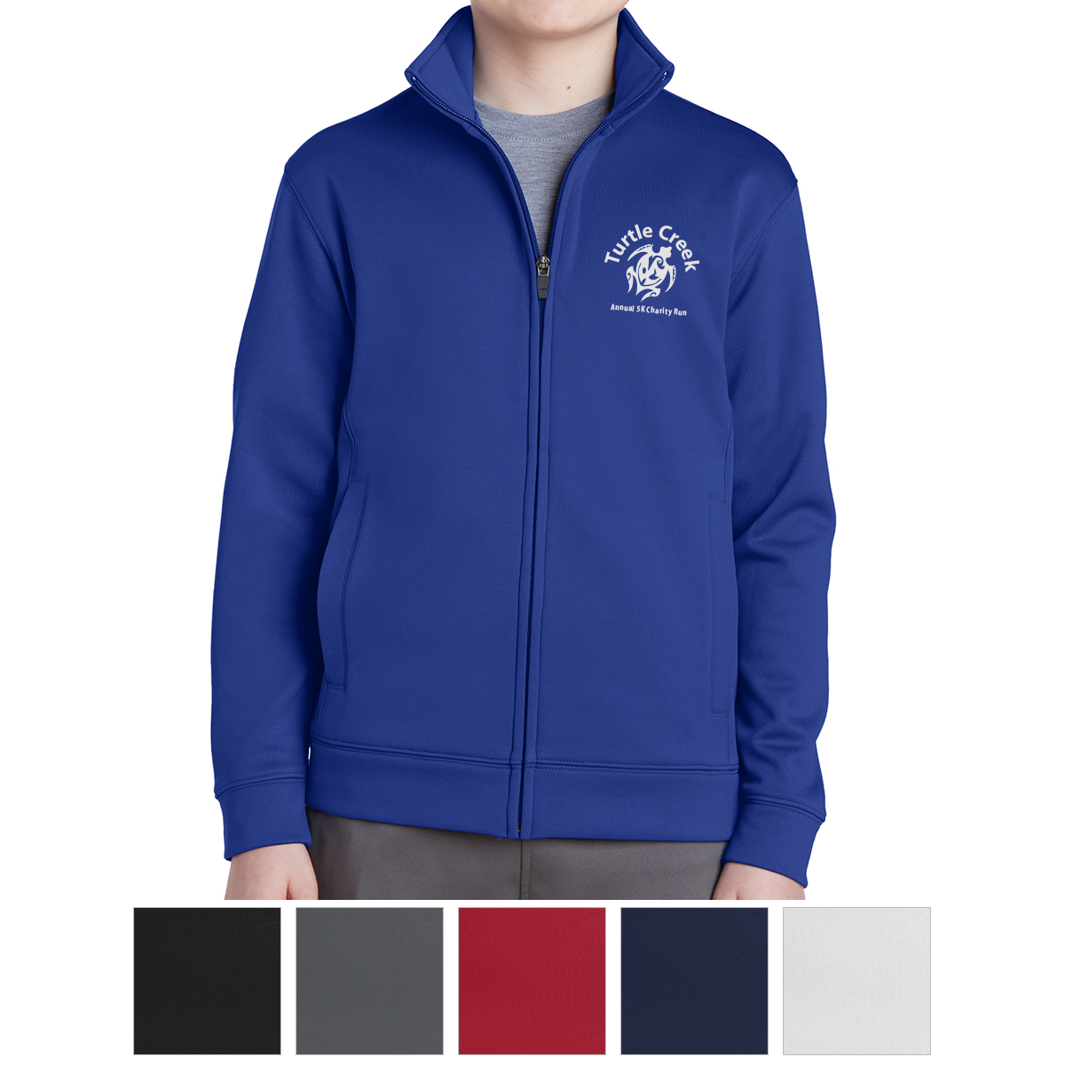 Picture of Sport-tek® Youth Sport-wick® Fleece Full-zip Jacket
