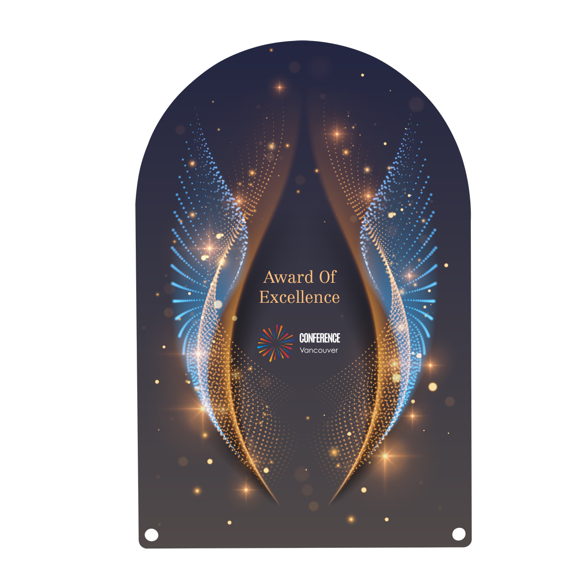 Picture of Acrylic Award - Arch Rectangle 10"