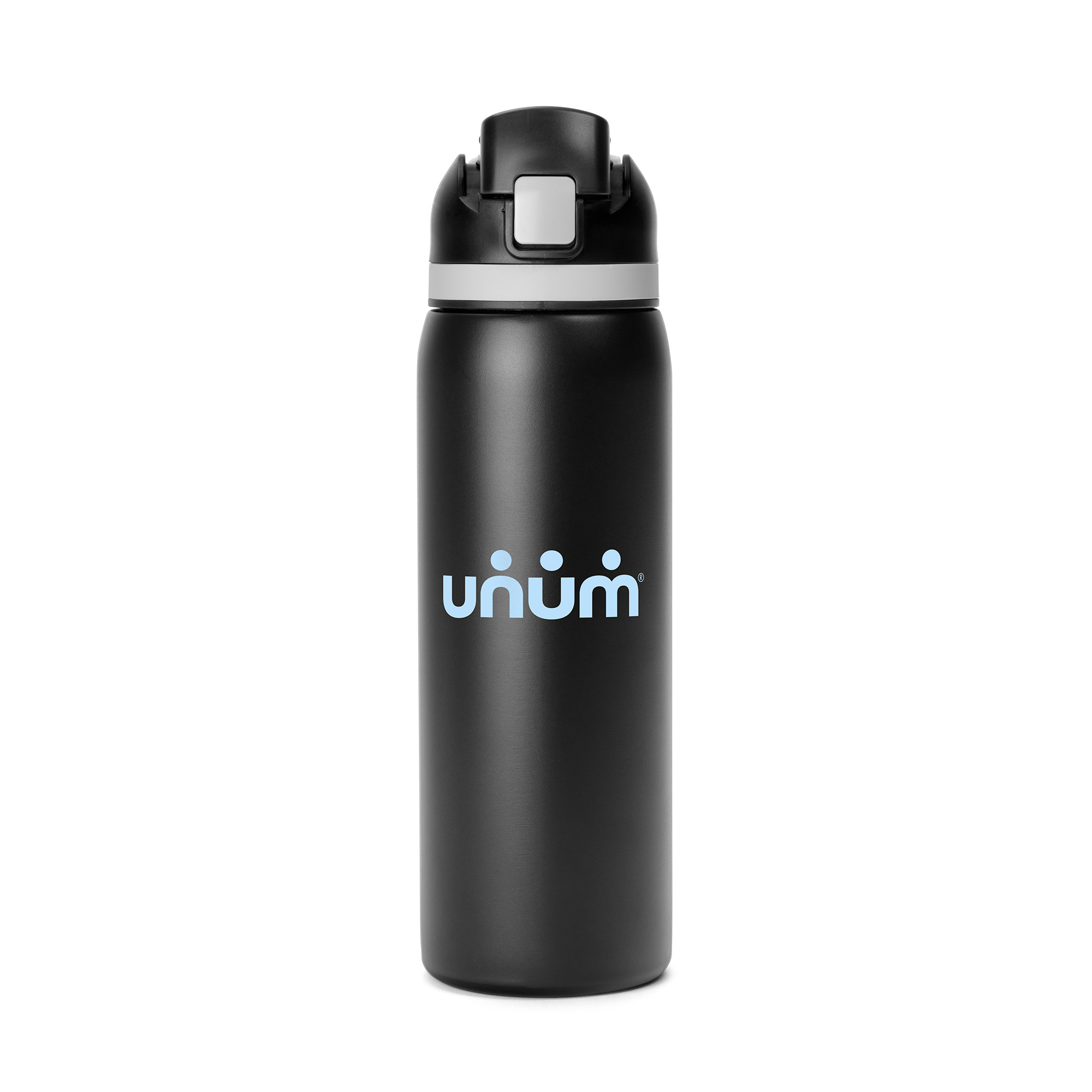 Picture of 27 Oz. Two-Toned Stainless Steel Pop Straw Bottle