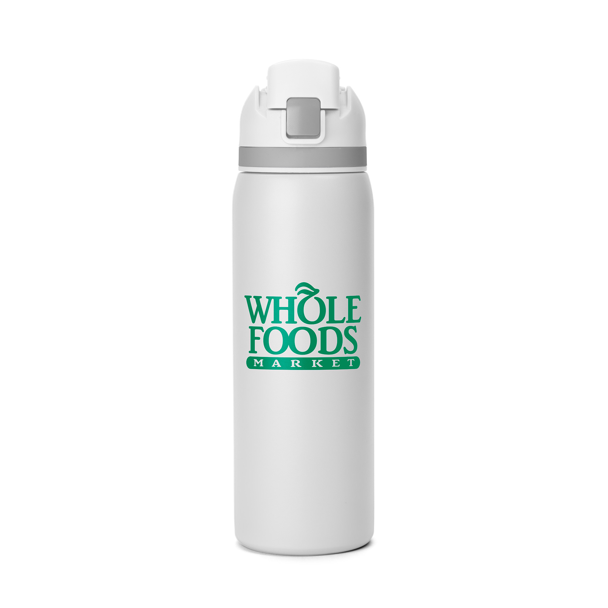 Picture of 27 Oz. Two-Toned Stainless Steel Pop Straw Bottle