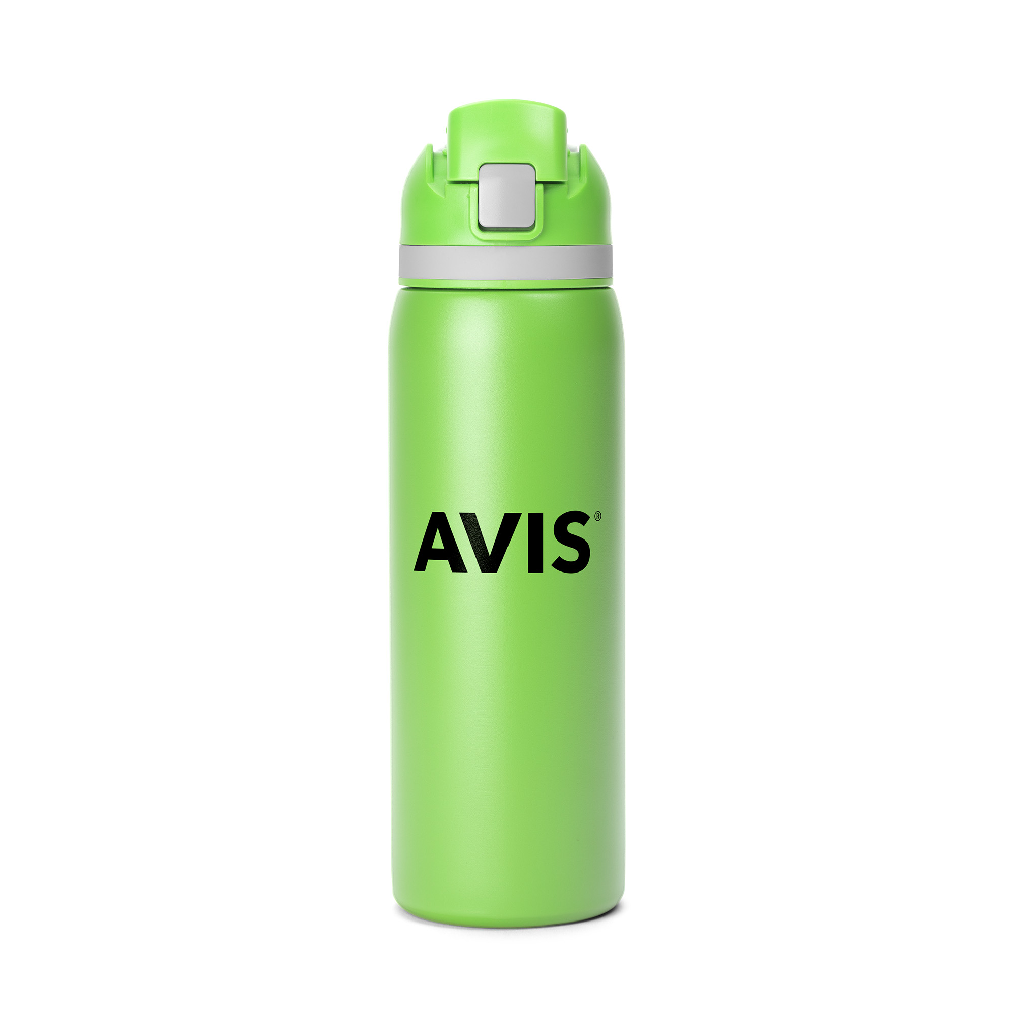 Picture of 27 Oz. Two-Toned Stainless Steel Pop Straw Bottle