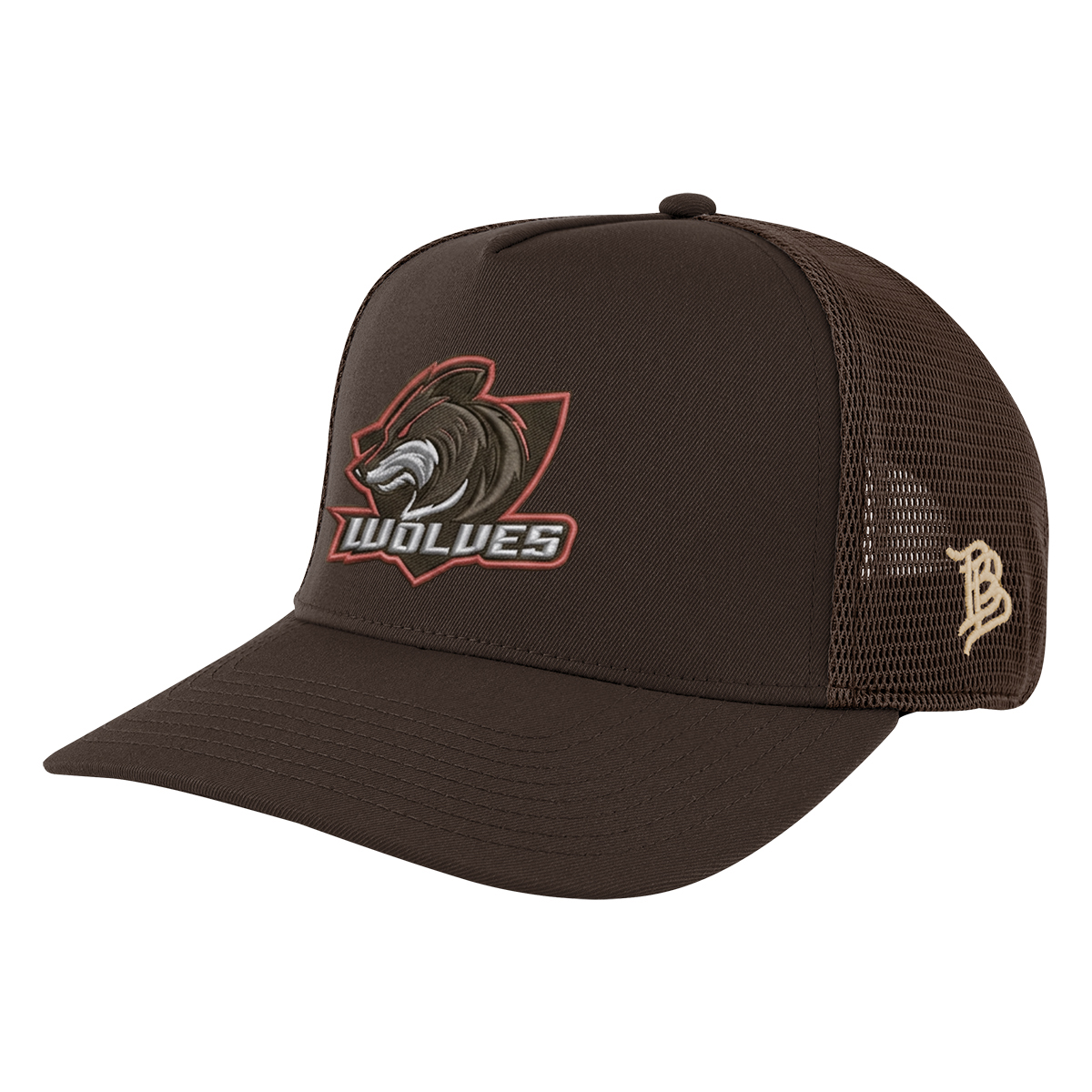 Picture of Branded Bills 545-02t Bare Curved Trucker Cap