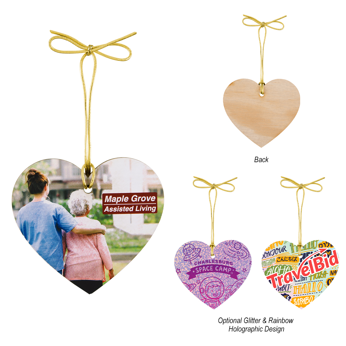 Picture of Wood Ornament - Heart