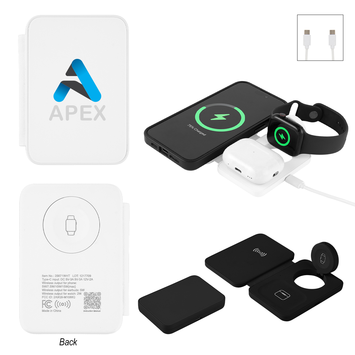 Picture of Flip & Fold Wireless Multi-charger