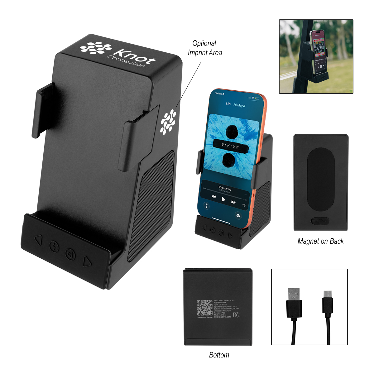 Picture of Magnetic Rabs Charging Phone Holder & Speaker