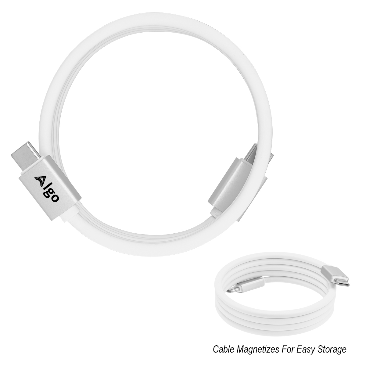 Picture of 100w Magnetic Silicone Type-c Charging Cable