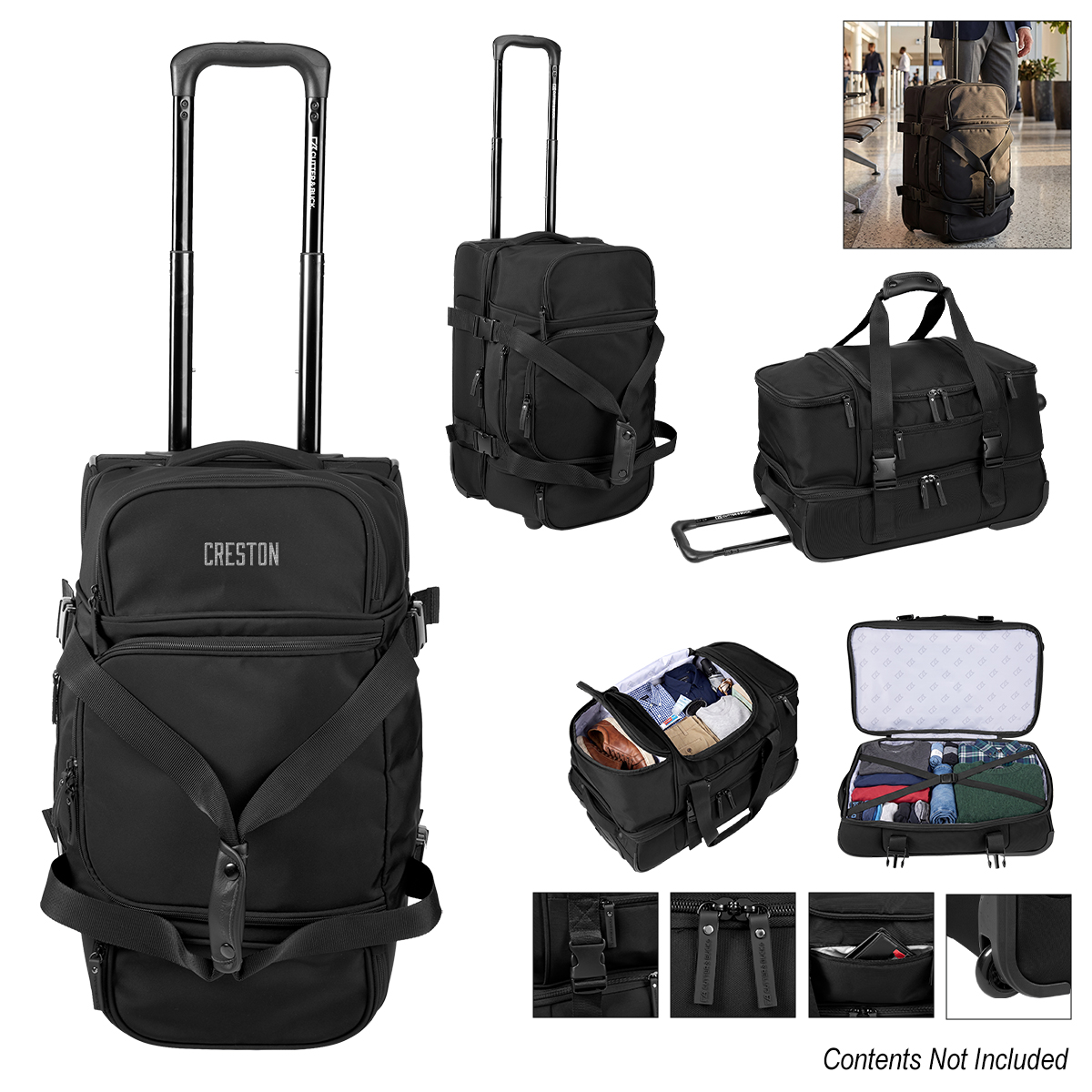 Picture of Cutter & Buck Active Collection Rolling Duffel Bag