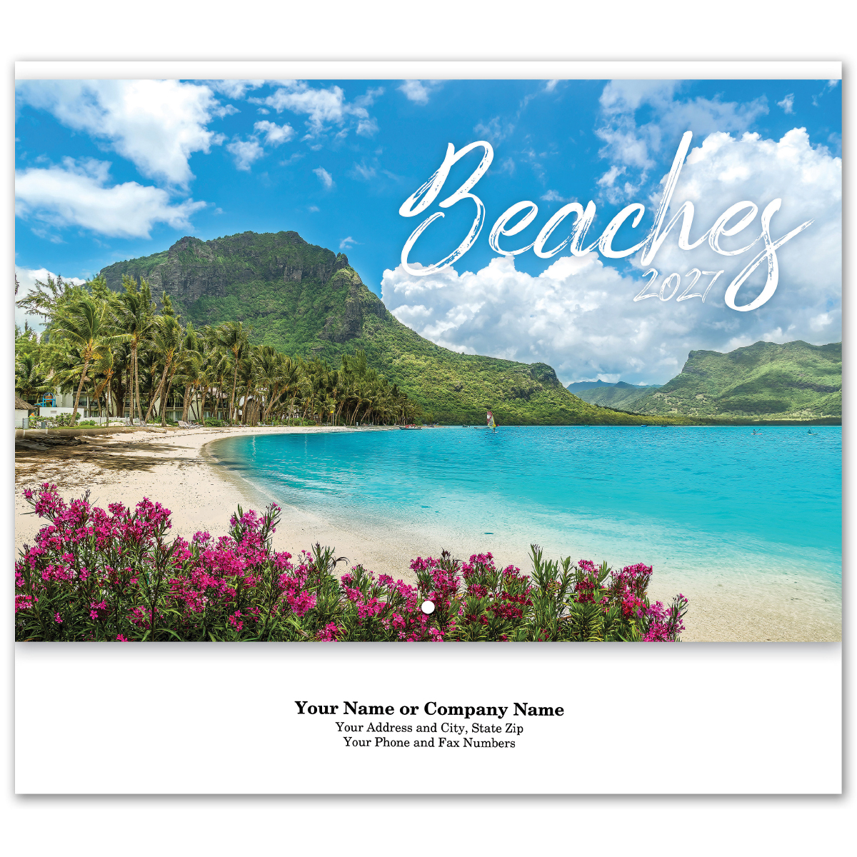 Picture of Beaches Spiral Wall Calendar