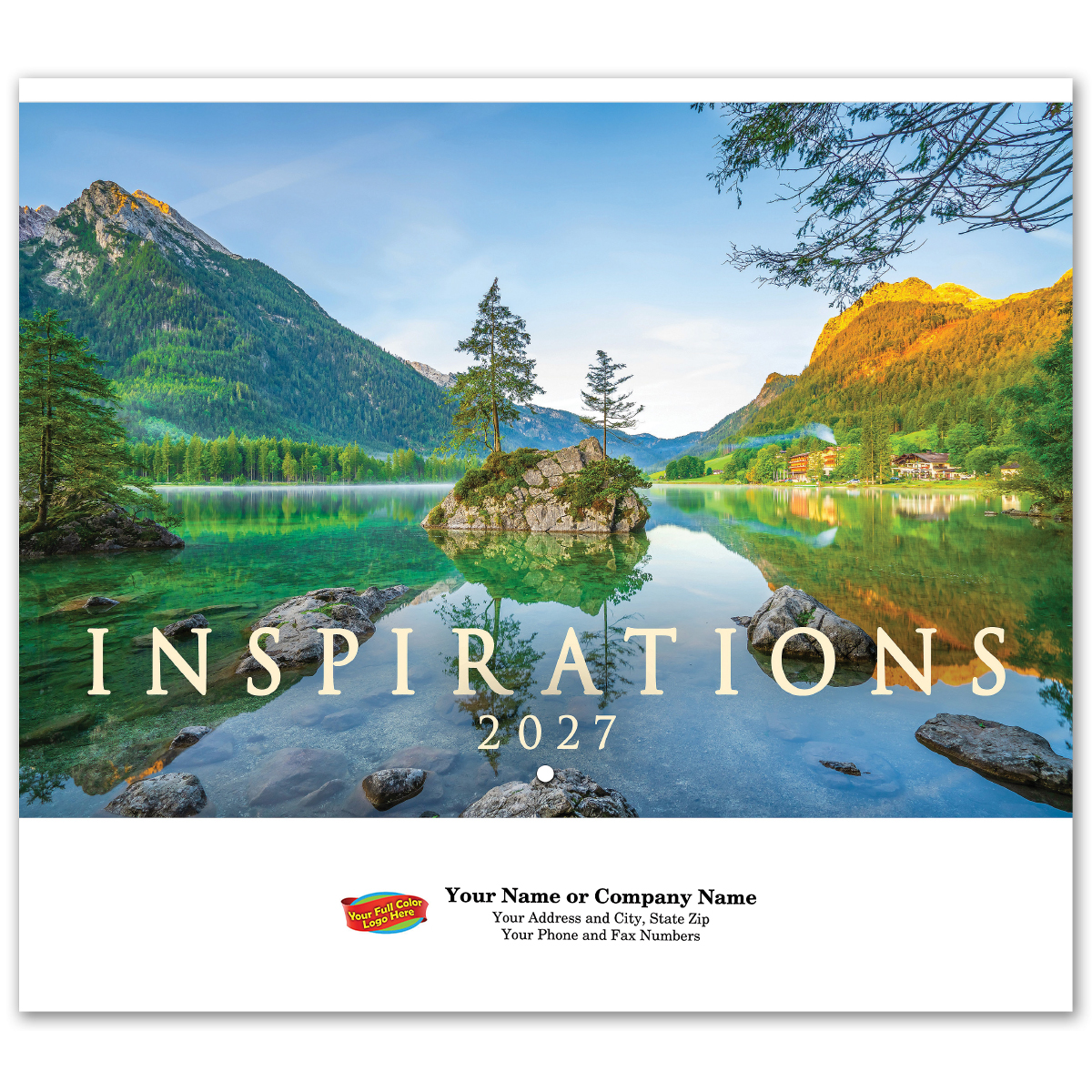 Picture of Full Color Inspirations Spiral Wall Calendar