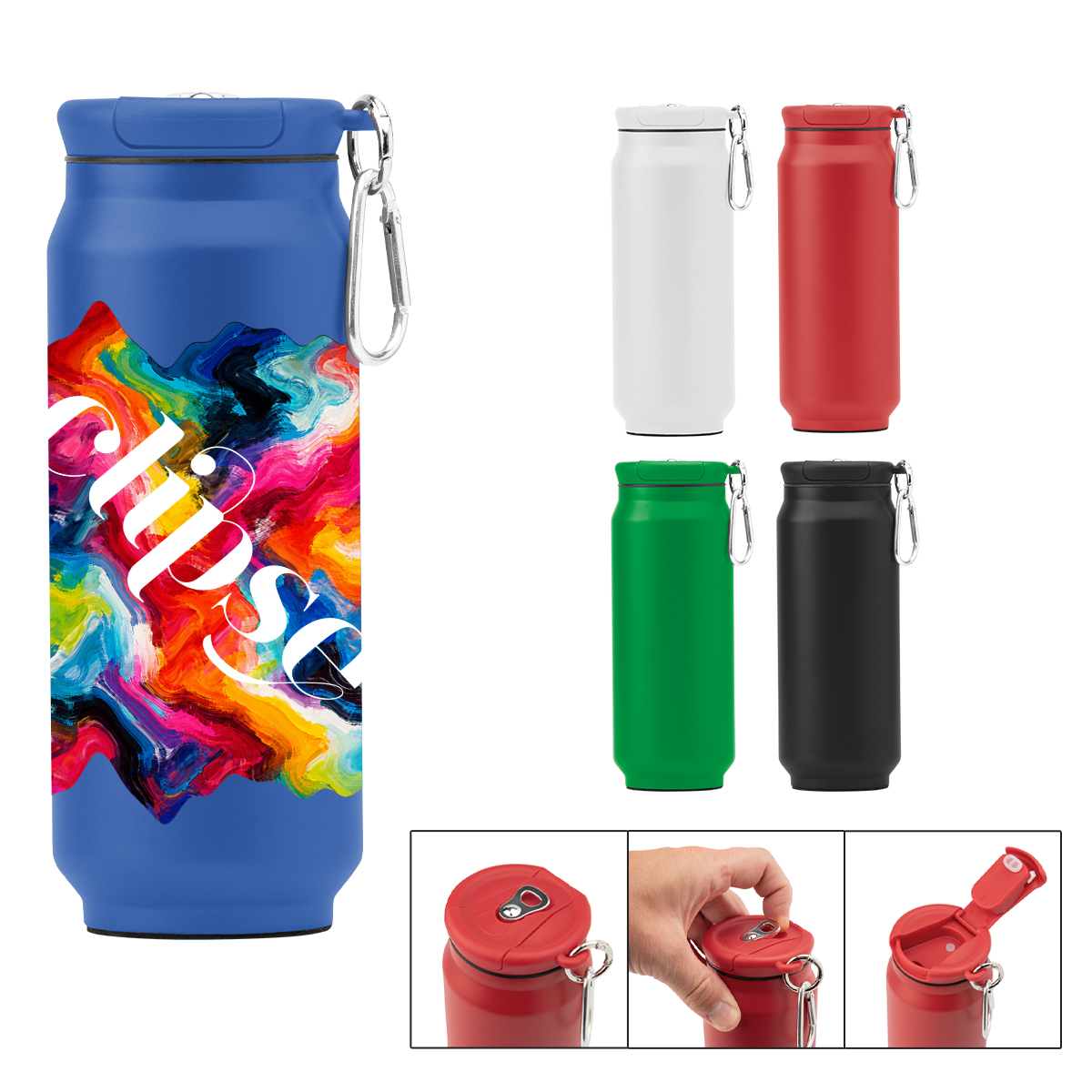 Picture of 17 Oz. Full Color Fizz Recycled Stainless Steel Tumbler