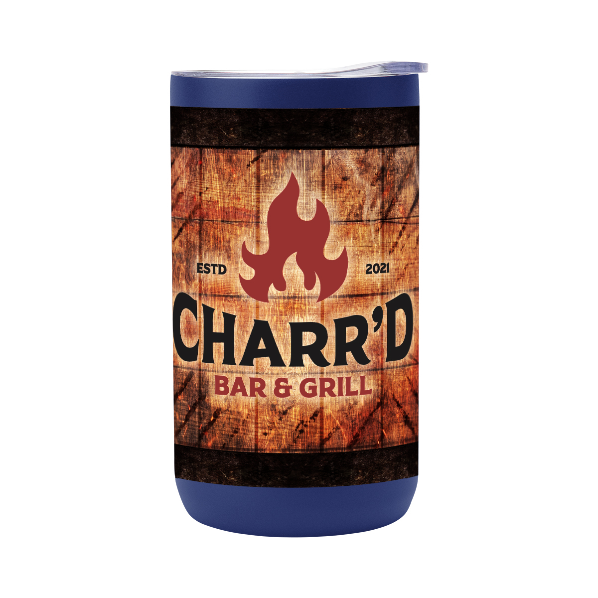 Picture of 12 Oz. Full Color 4-in-1 Double Walled Can Cooler