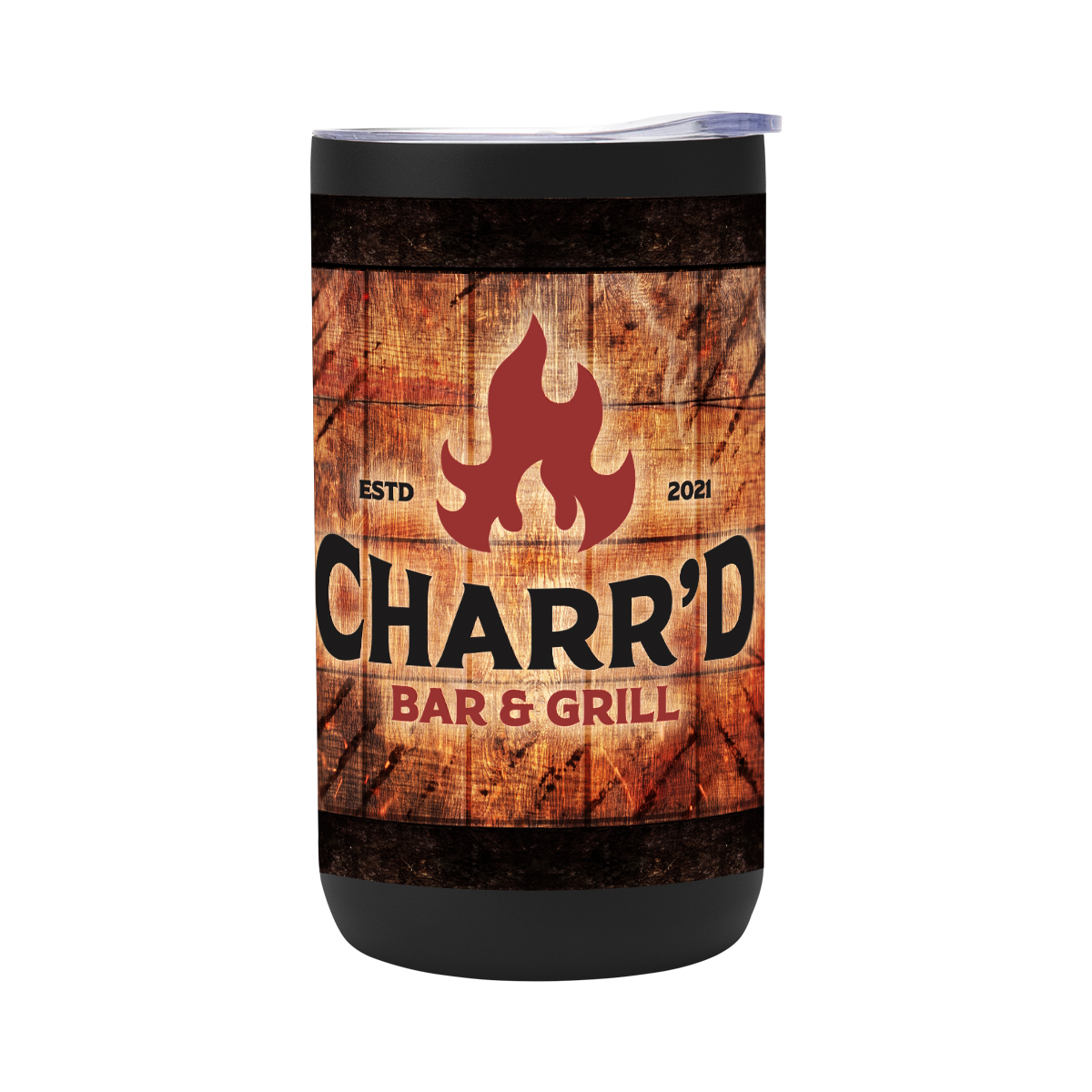 Picture of 12 Oz. Full Color 4-in-1 Double Walled Can Cooler
