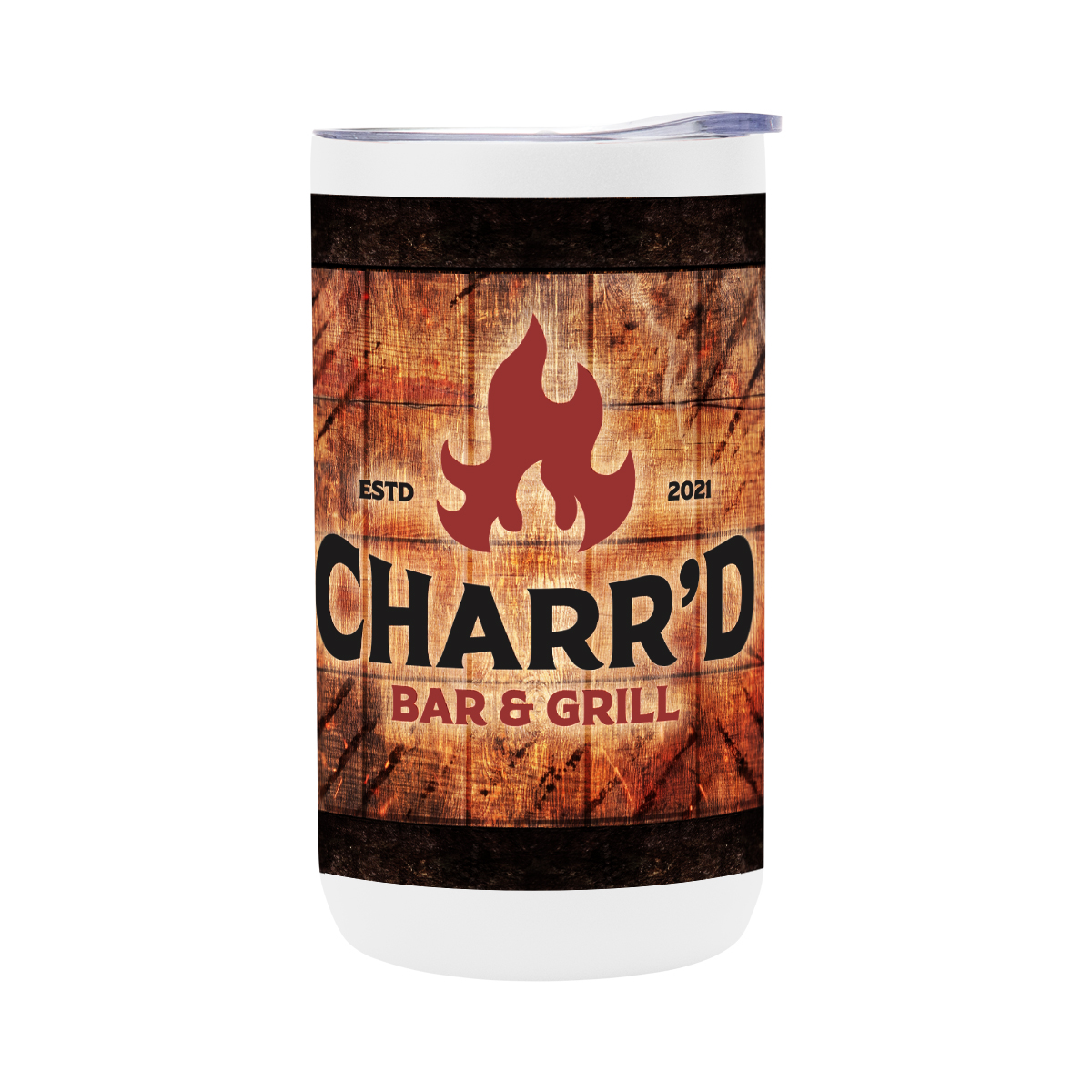 Picture of 12 Oz. Full Color 4-in-1 Double Walled Can Cooler