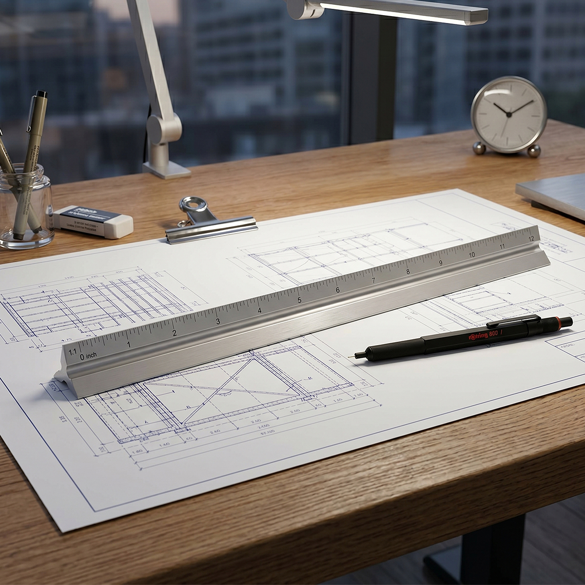 Picture of 12" Triangular Ruler