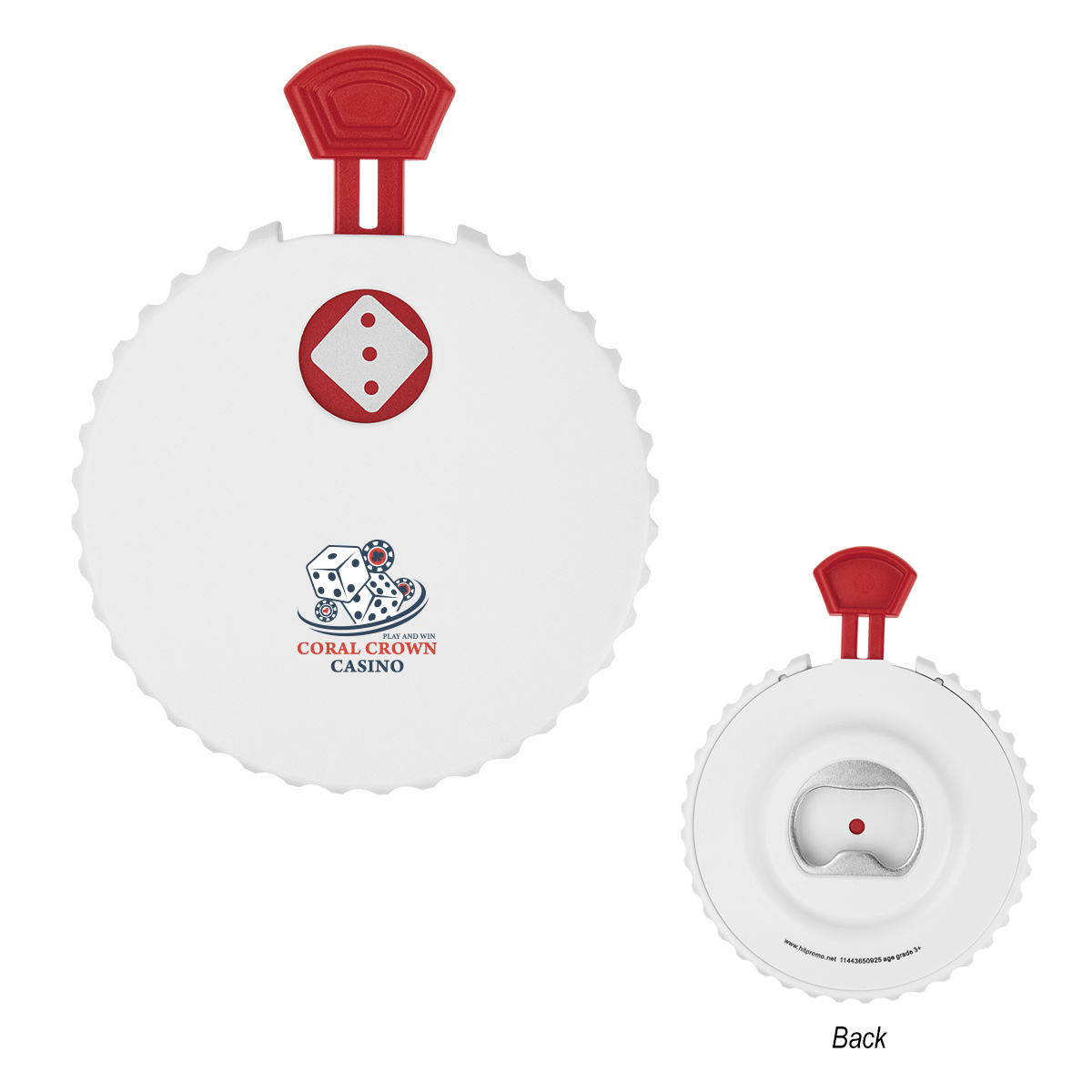 Picture of Recycled Dice Clicker Bottle Oppener