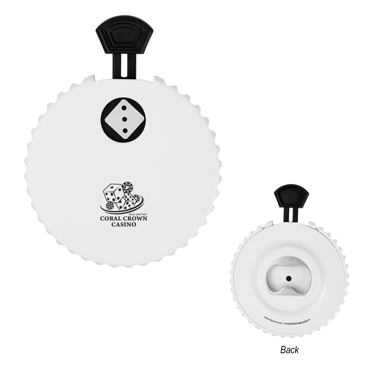 Picture of Recycled Dice Clicker Bottle Oppener