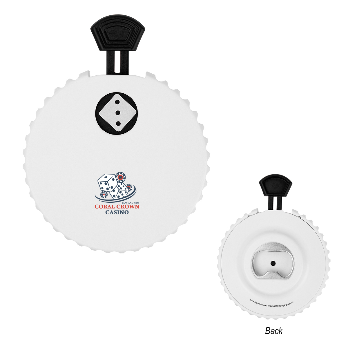 Picture of Recycled Dice Clicker Bottle Oppener
