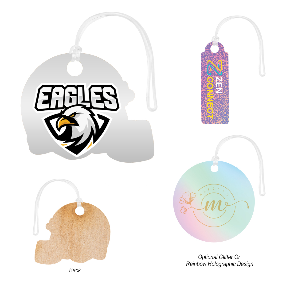Picture of Full Color Wood Bag Tag - 9"