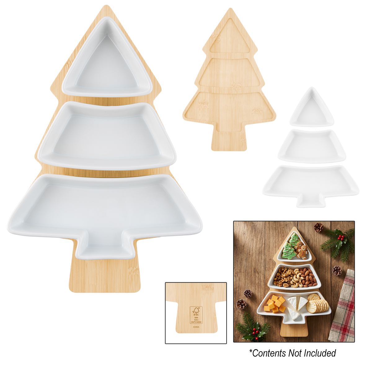 Picture of Festive Tree Fsc® Serving Tray