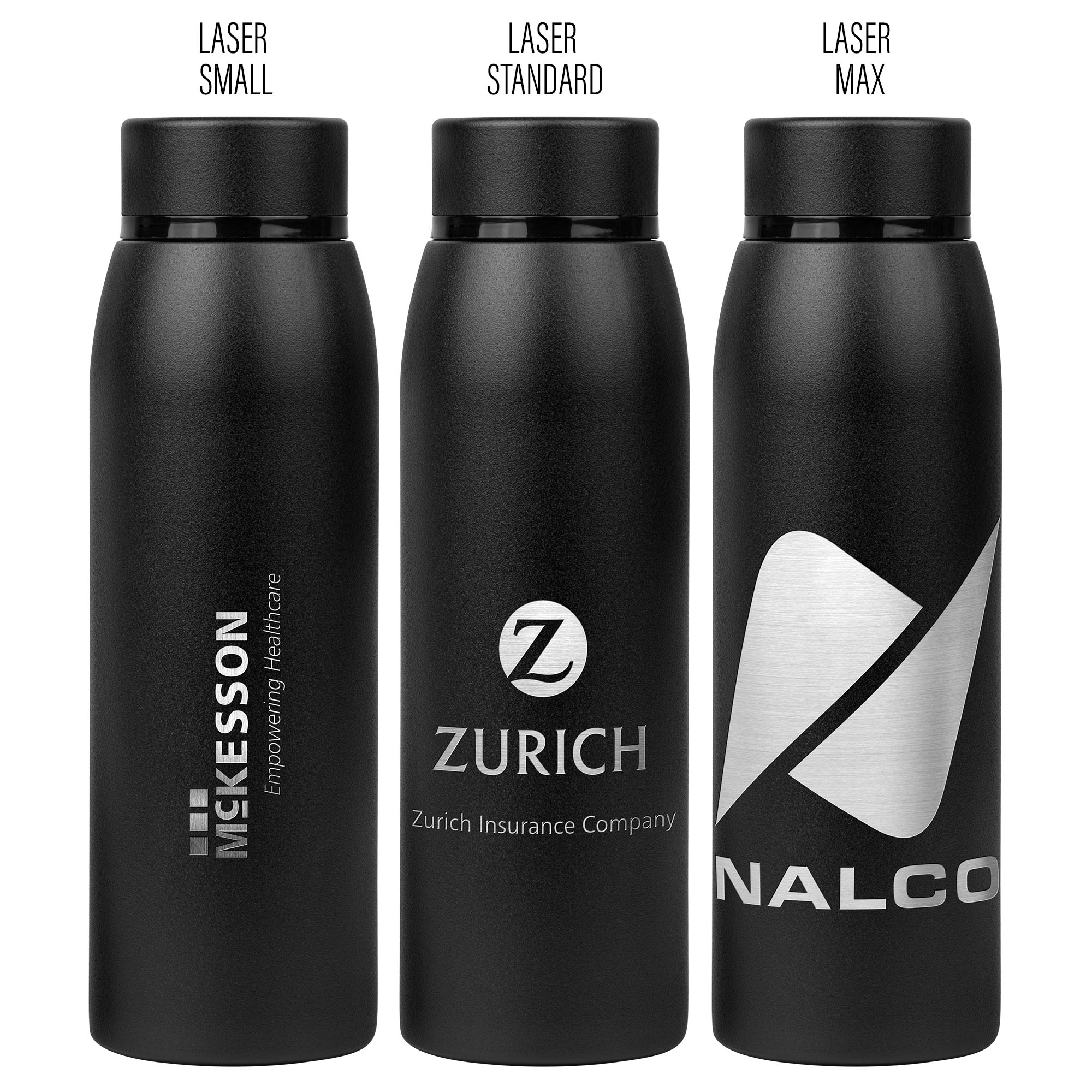 Picture of 20 Oz. The Cobra Powder-Coated Stainless Steel Water Bottle