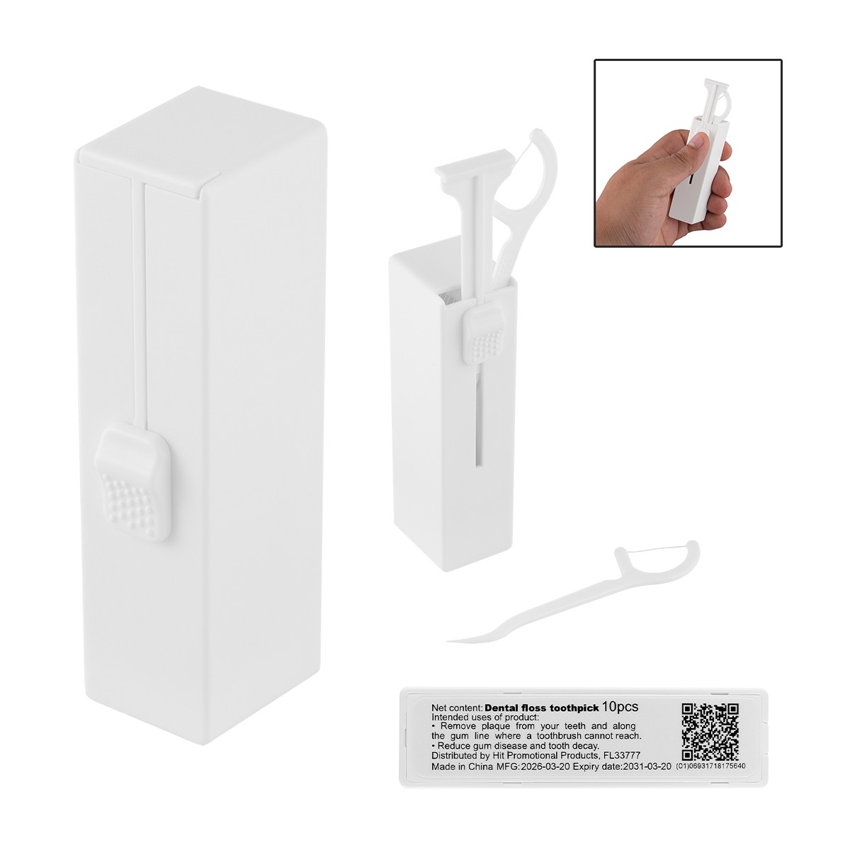 Picture of 10 Pc. Dental Flosser Pick Dispenser