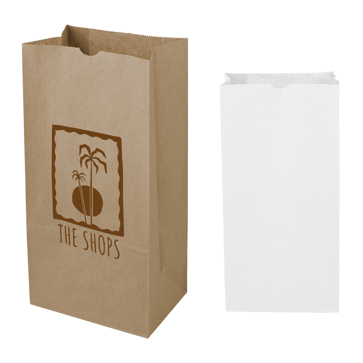 Picture of 8# Sos Kraft Paper Bag - 6.12" X 12.43"