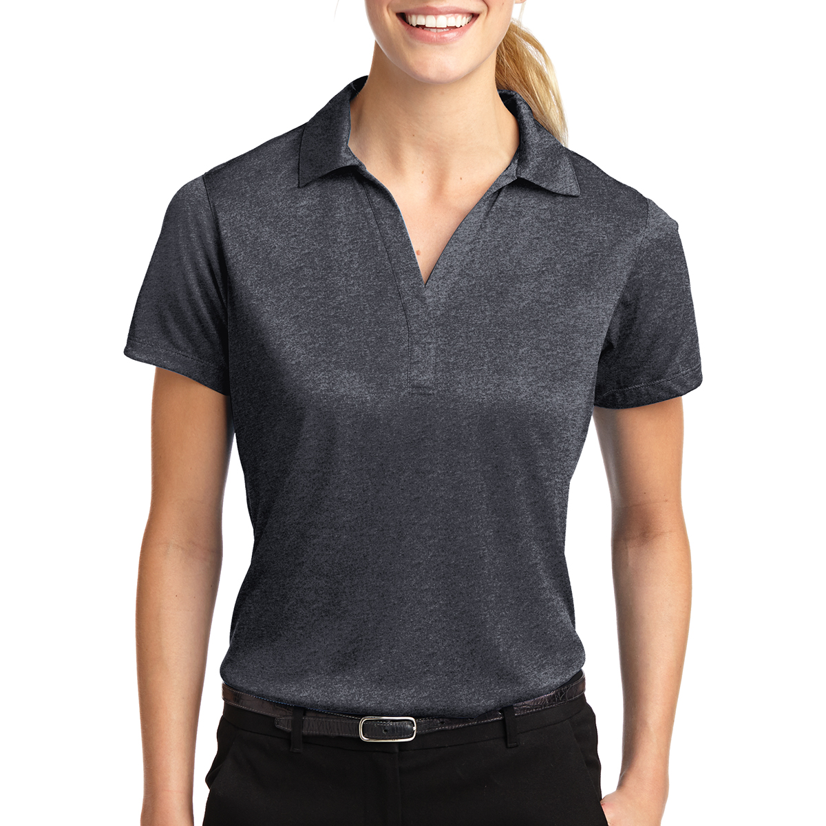 Picture of Sport-tek® Ladies' Heather Contender™ Polo