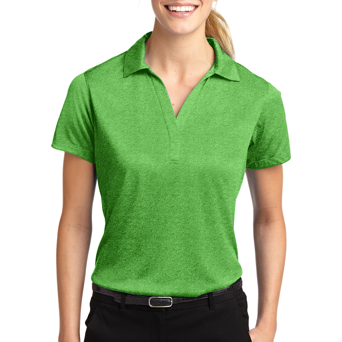 Picture of Sport-tek® Ladies' Heather Contender™ Polo