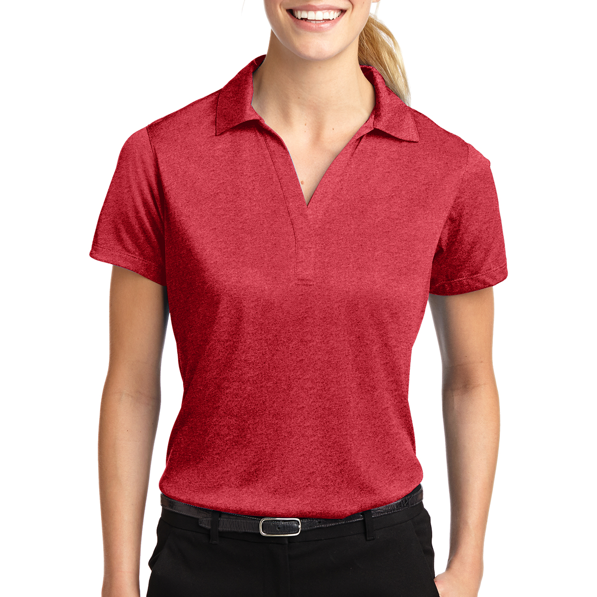 Picture of Sport-tek® Ladies' Heather Contender™ Polo