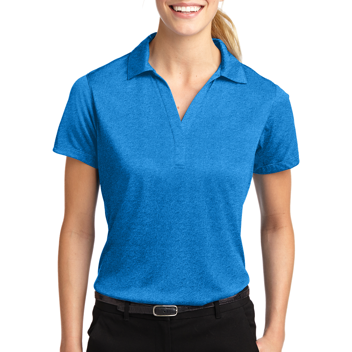 Picture of Sport-tek® Ladies' Heather Contender™ Polo