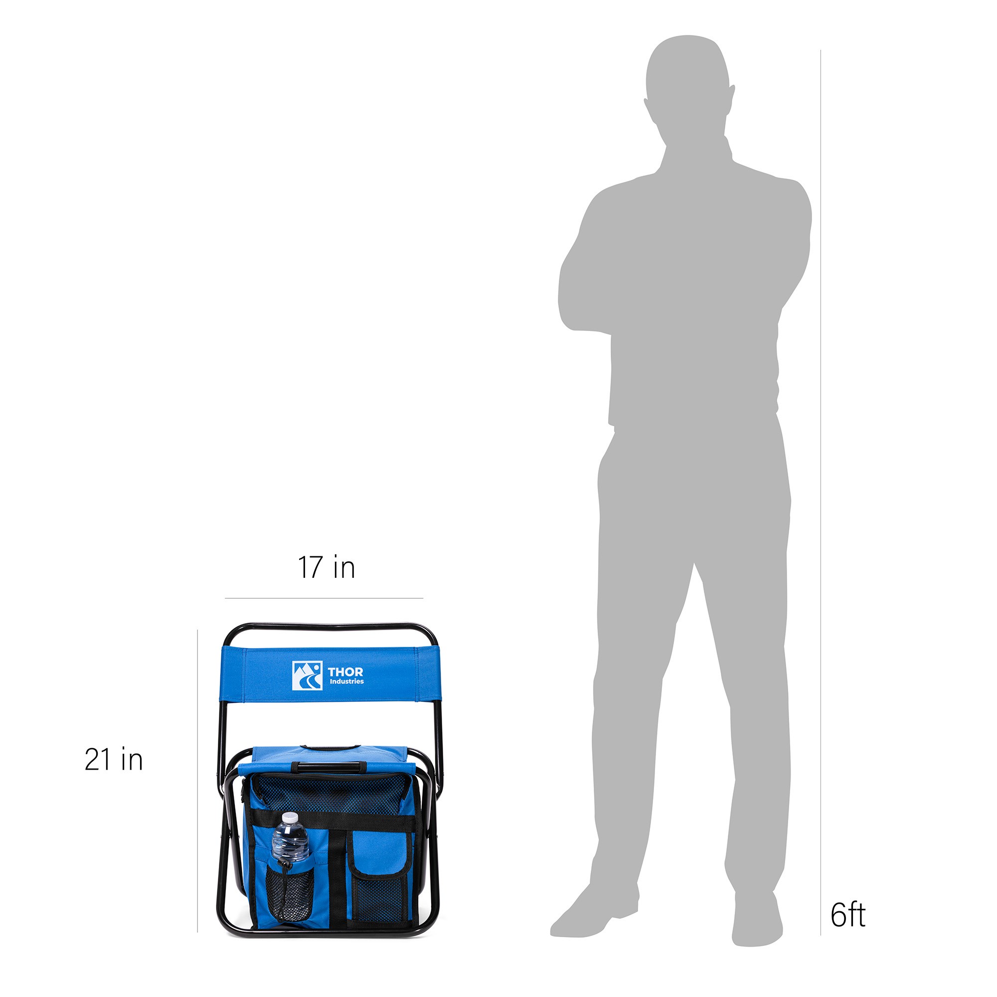 Picture of Folding Chair w/24 Can Cooler Bag & Pockets