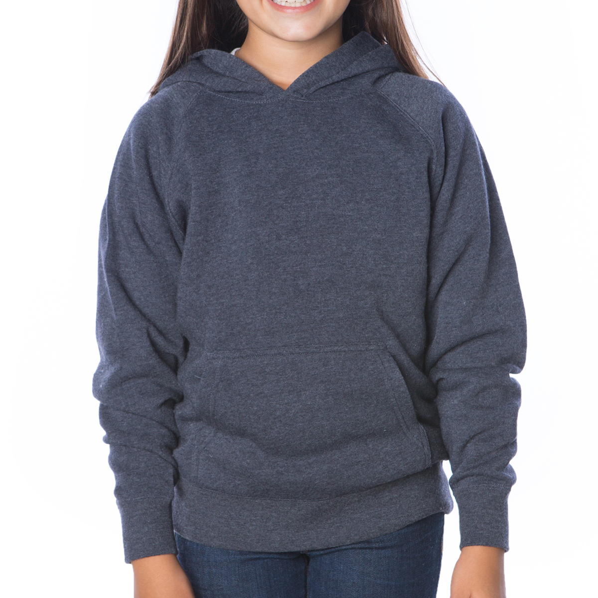 Picture of Independent Trading Company Youth Lightweight Special Blend Raglan Hooded Pullover