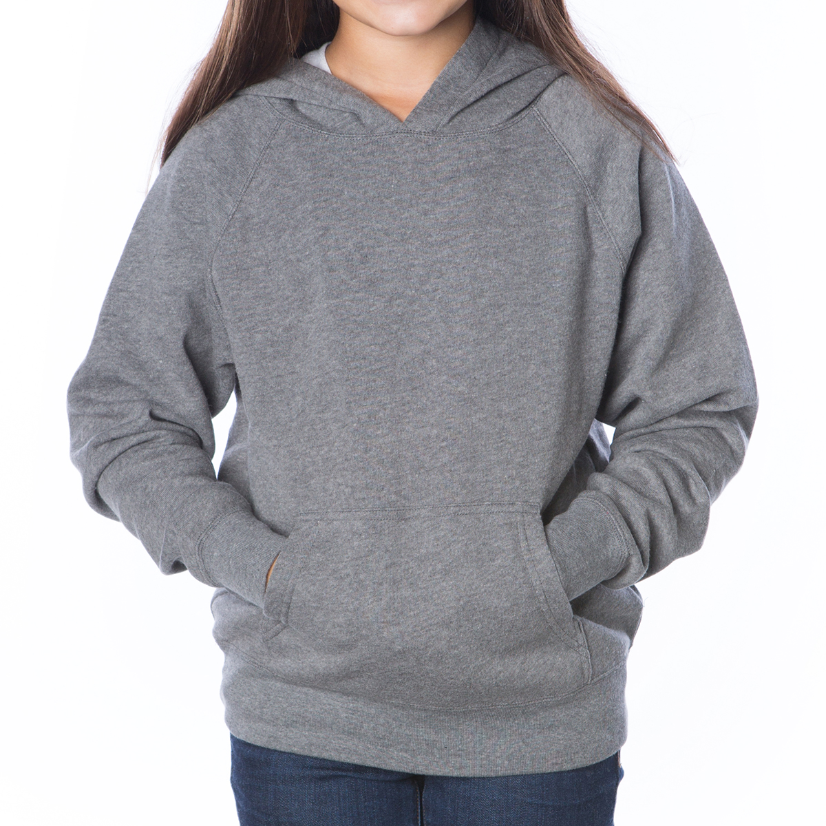 Picture of Independent Trading Company Youth Lightweight Special Blend Raglan Hooded Pullover